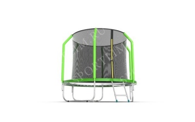 Батут с внутренней сеткой и лестницей EVO JUMP Cosmo 8ft (Green)