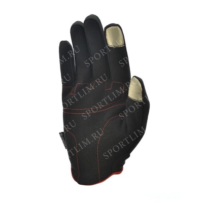 Перчатки для фитнеса (с пальцами) Adidas Essential черно\красные размер S ADGB-12421RD